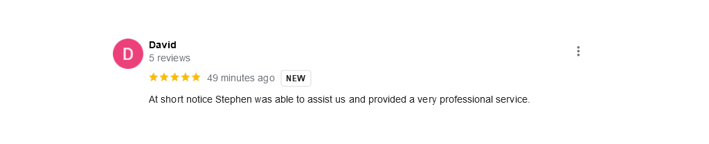 Verified Google Review