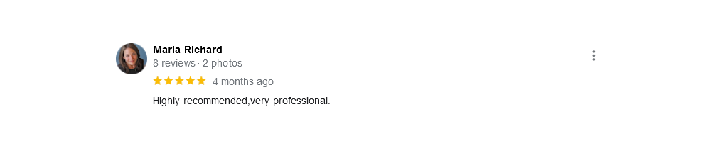 Verified Google Review
