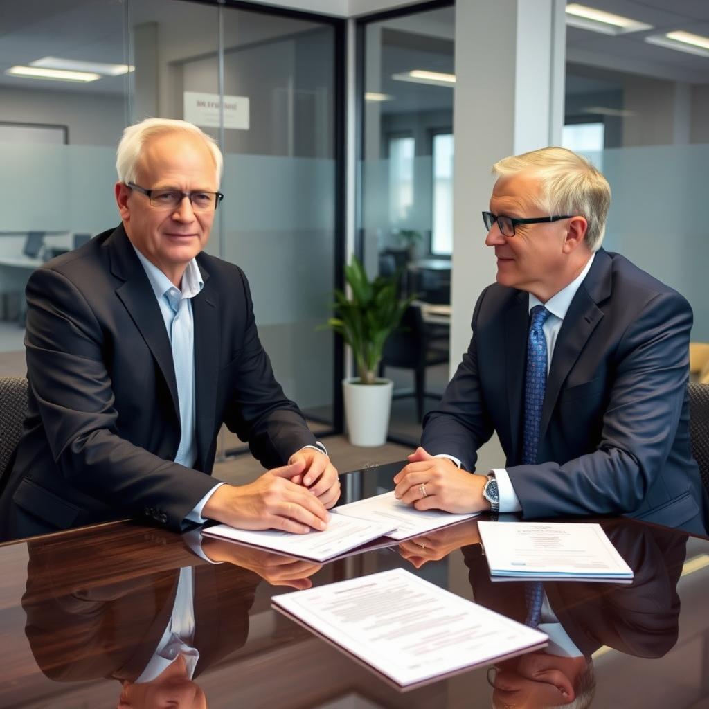 Initial consultation meeting in Albury office