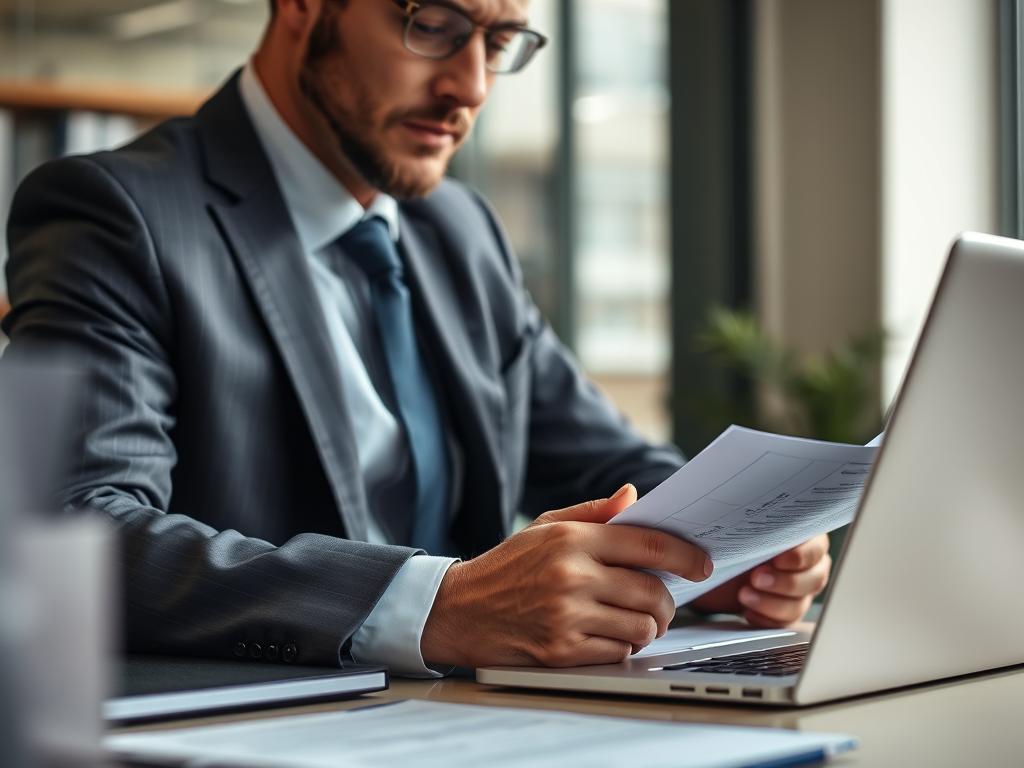 Workplace investigator reviewing documents for a Geelong harassment investigation