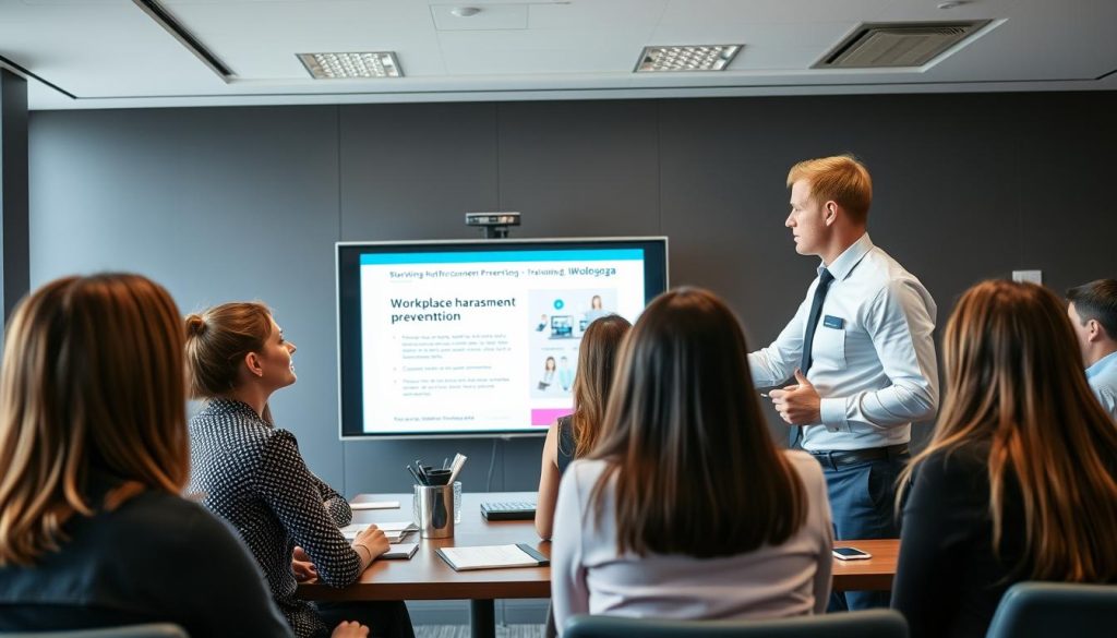 Workplace training session to prevent sexual harassment in Wodonga