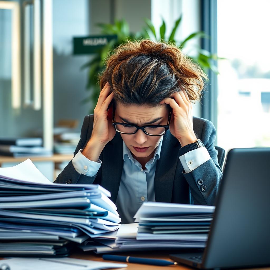 Frustrated HR manager struggling with a complex Mildura workplace bullying investigation