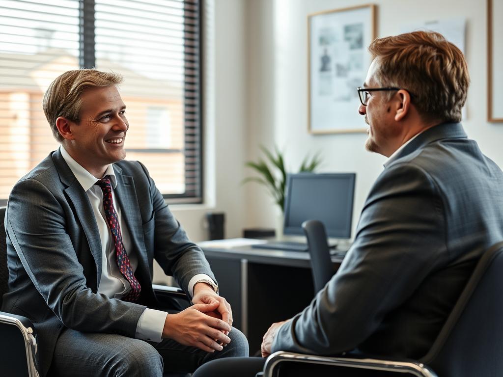 Investigator building rapport during Mildura workplace harassment investigation interview