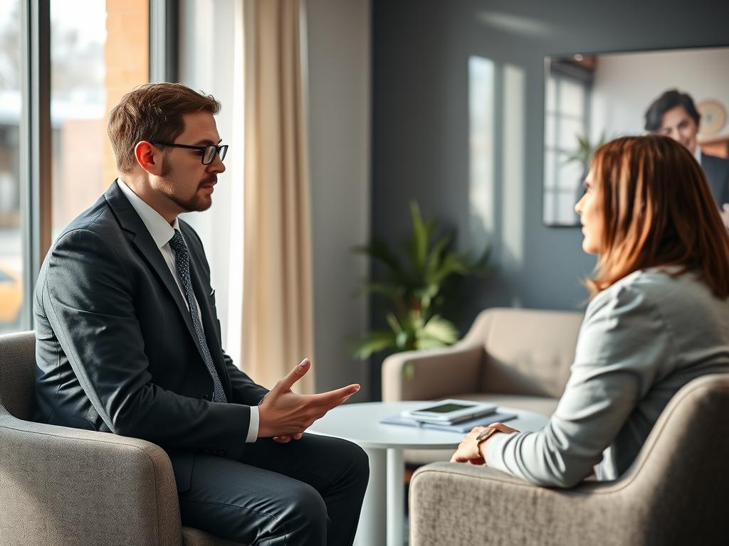 Investigator building rapport during a Ballarat workplace bullying investigation interview Investigator building rapport during a Ballarat workplace bullying investigation interview