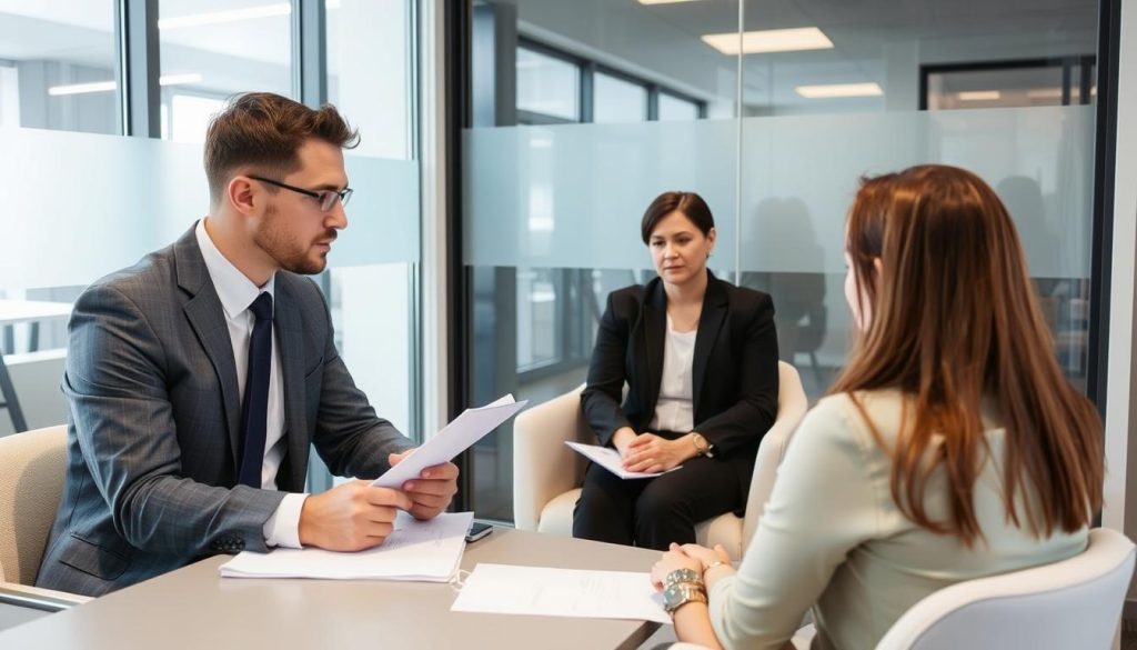 Maryborough workplace investigation interview process showing professional setting