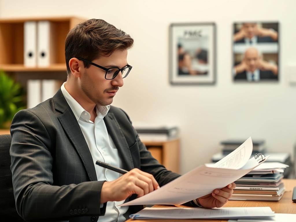 Professional Melbourne workplace bullying investigator reviewing evidence