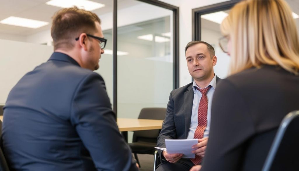 Professional Swan Hill workplace investigation interview in progress