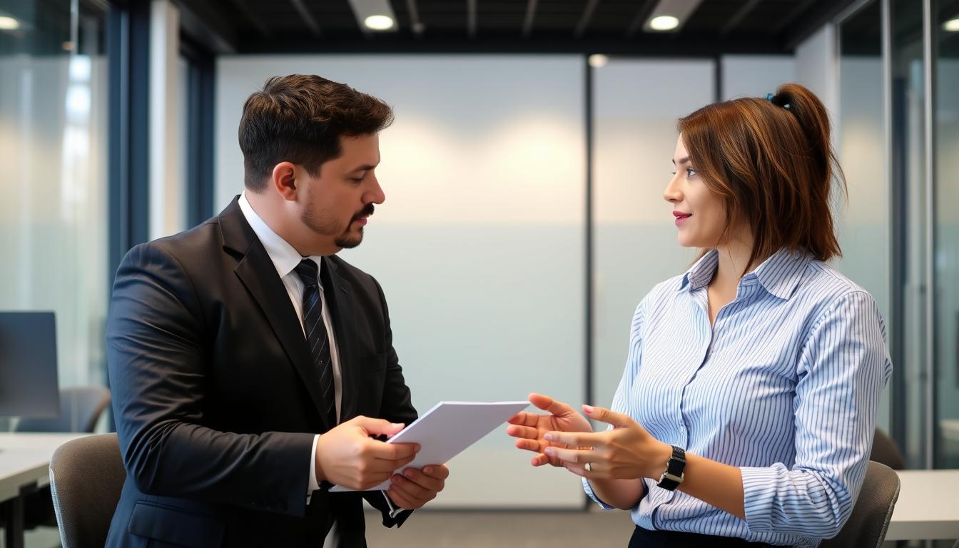 Professional conducting a Geelong Human Resources (HR) Investigation with employees