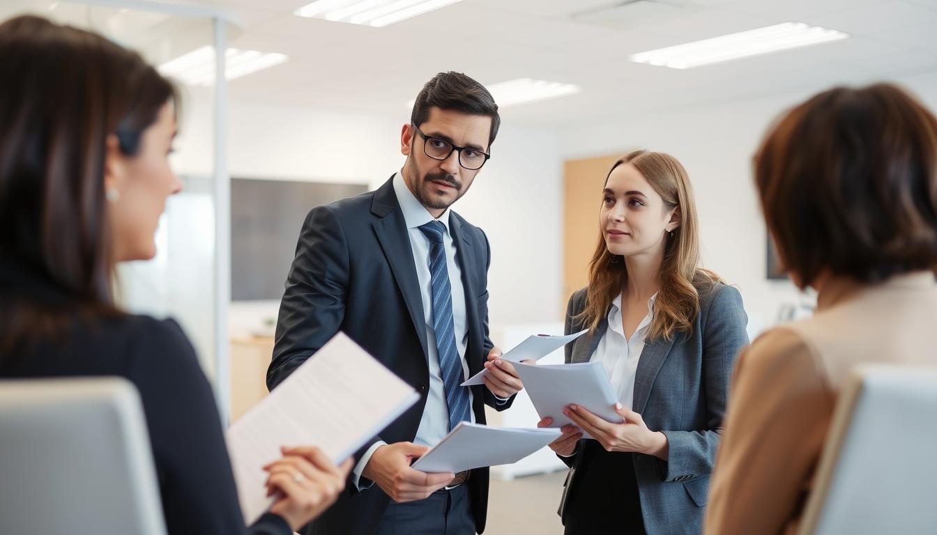 Professional conducting a Wangaratta workplace investigation interview