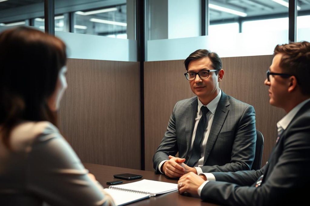 Professional investigator conducting a Ballarat Sexual Harassment Investigation interview Professional investigator conducting a Ballarat Sexual Harassment Investigation interview