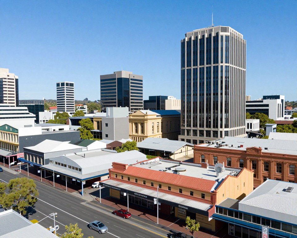 Bendigo business district showing local commercial buildings