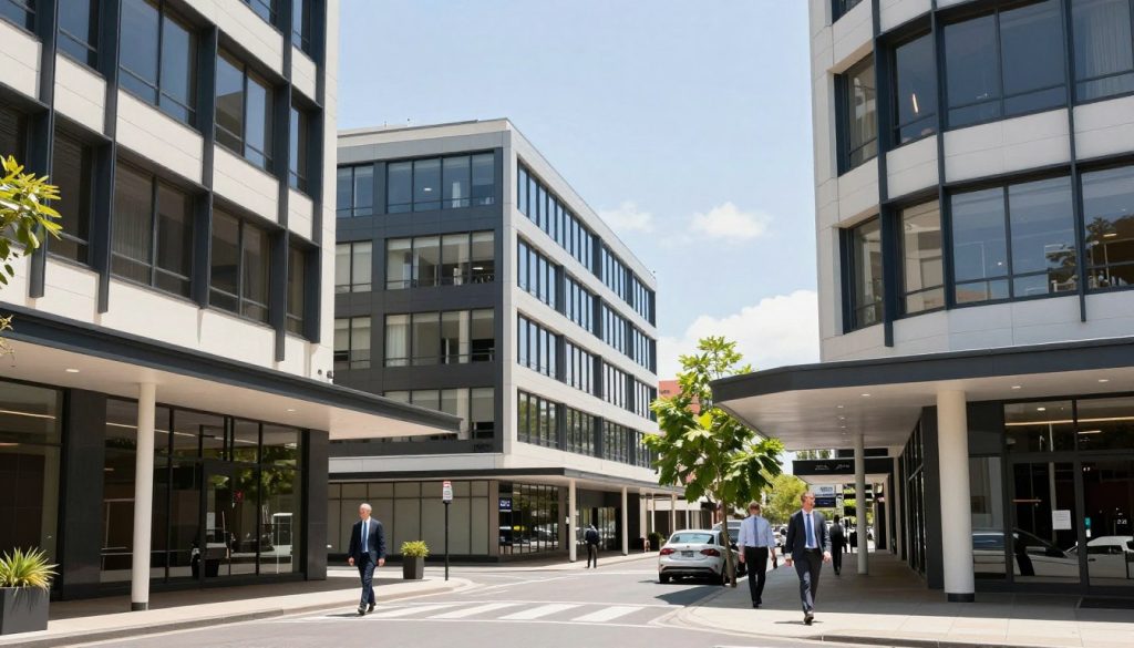 Shepparton business district showing local companies that might need misconduct investigations