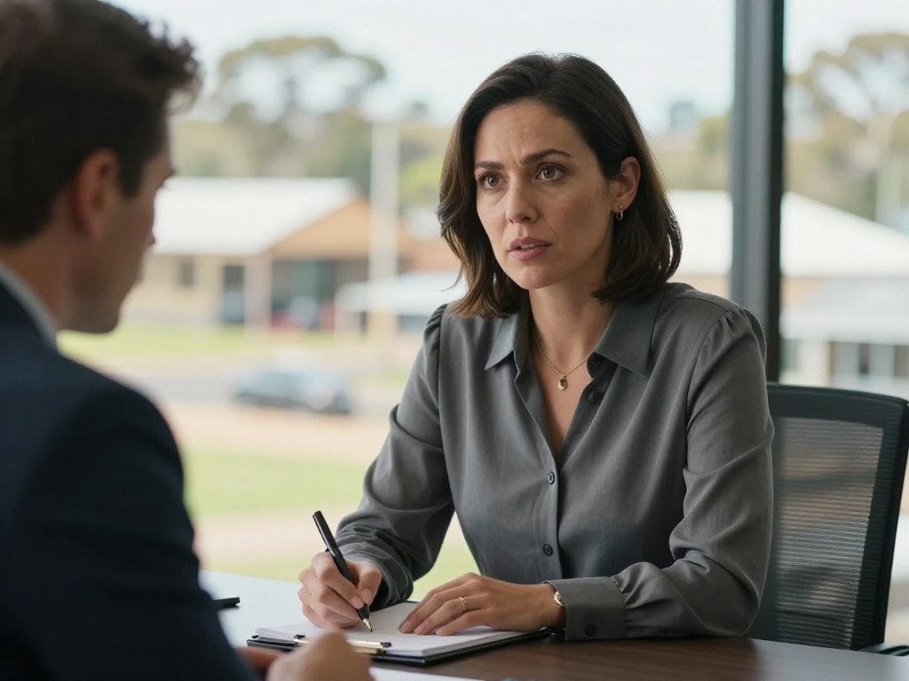 Confidential discussion about workplace misconduct in Maryborough